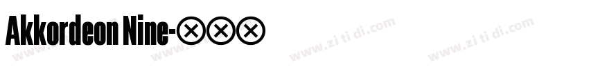 Akkordeon Nine字体转换